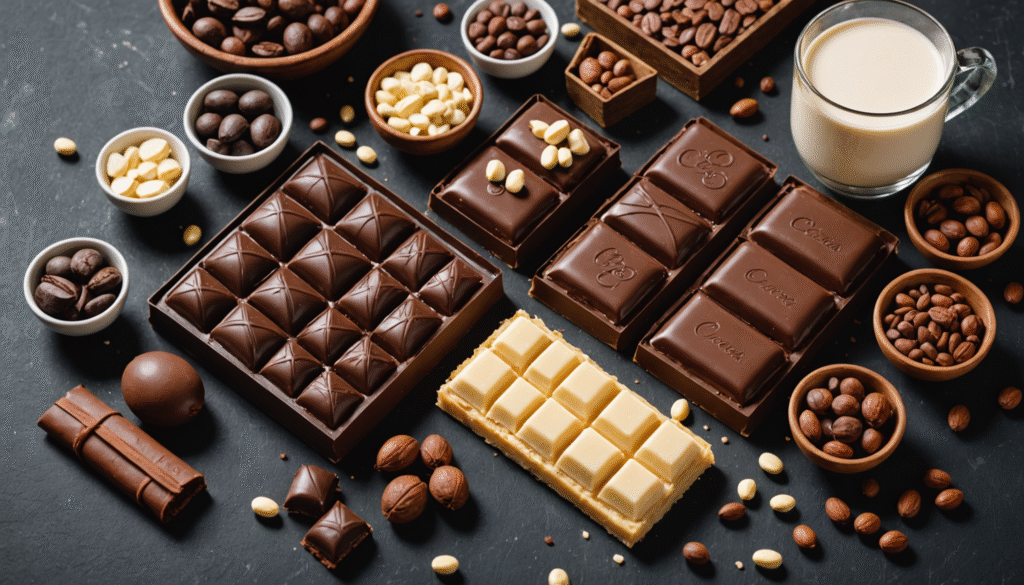 découvrez les différents types de chocolat utilisés en pâtisserie : noir, au lait, blanc, et leurs particularités pour réussir toutes vos recettes gourmandes !