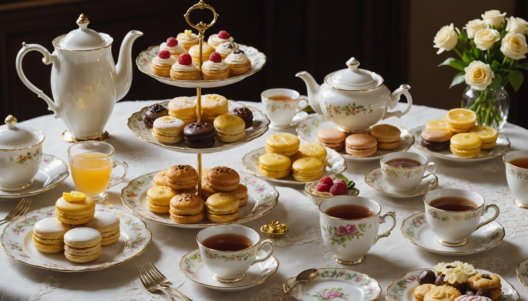 découvrez notre sélection des meilleures pâtisseries pour accompagner votre tea time et savourer un moment gourmand et raffiné autour d'une tasse de thé.