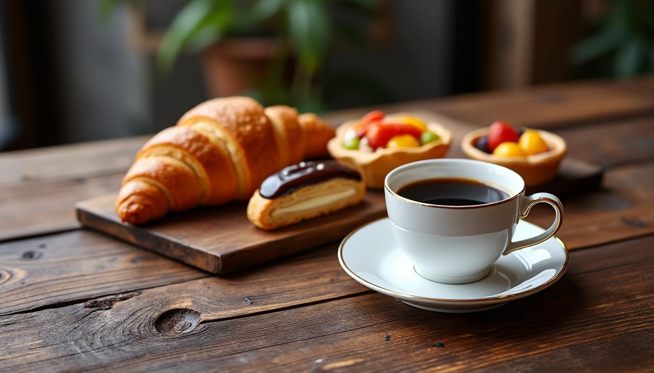 découvrez notre sélection gourmande alliant café et pâtisserie, un duo indémodable réinventé pour éveiller vos papilles à chaque dégustation.