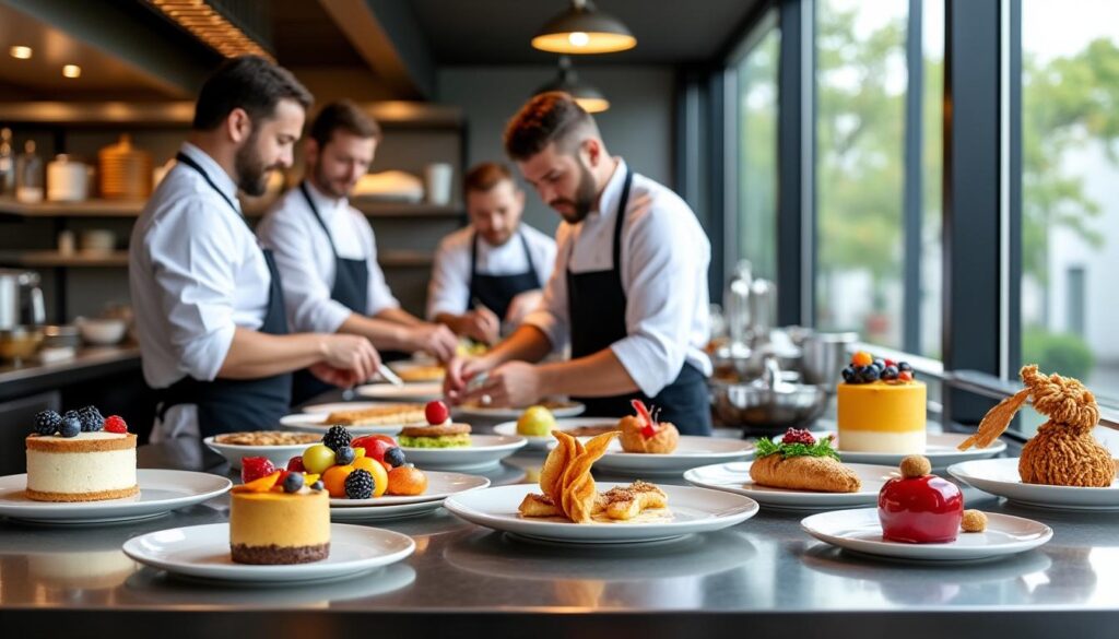découvrez comment les chefs étoilés mettent le dessert à l'honneur, créant des créations sucrées exceptionnelles qui enchantent les palais.