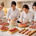 découvrez le talent des femmes pâtissières créatives à travers leurs macarons ladurée, tartes pierre hermé et éclairs fauchon, alliant tradition et innovation gourmande.