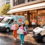 profitez de la livraison rapide de pâtisseries fraîches grâce à nos véhicules réfrigérés et coursiers gourmands express, pour savourer des douceurs artisanales à tout moment.