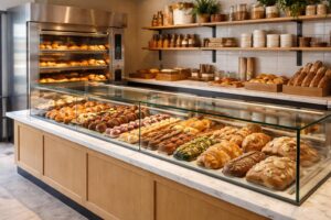 découvrez comment ouvrir une boulangerie-pâtisserie dans un local commercial équipé d'un four professionnel et d'une vitrine attractive pour attirer les clients.